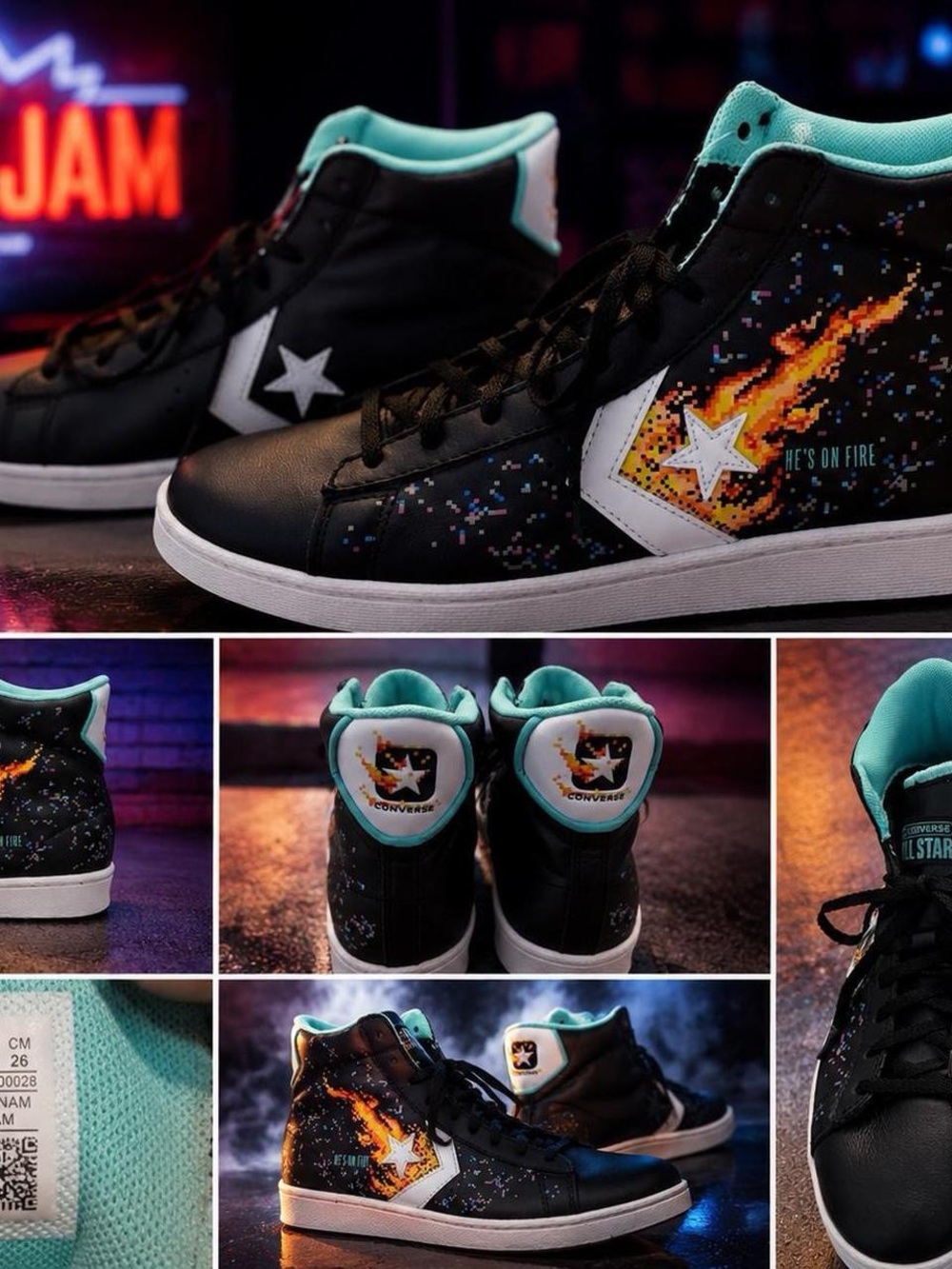 Converse X NBA Jan “He’s On Fire”High Top Sneaker